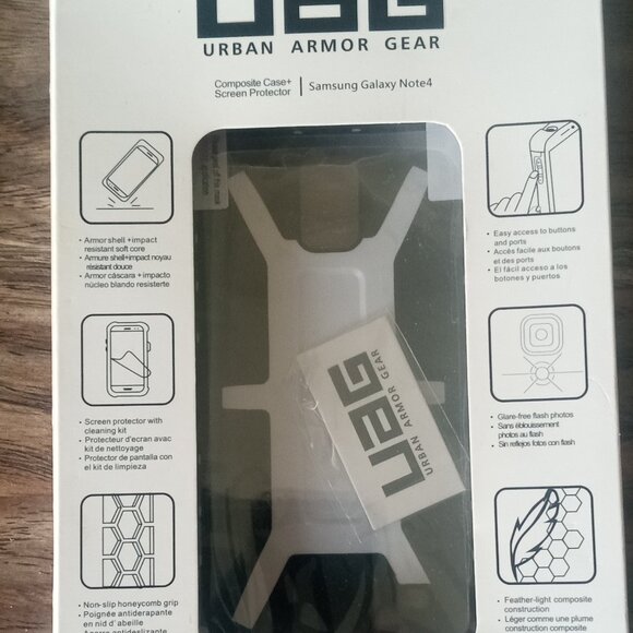 Urban Armor Gear Composite Case+Screen Protector For Samsung Galaxy Note4 White - Picture 4 of 4